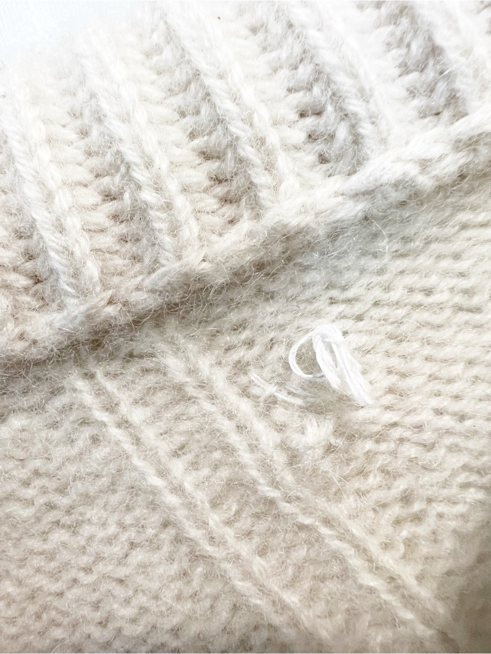 Rag & Bone Pierce Slim Ivory Cashmere Sweater Size S - Picture 6 of 8